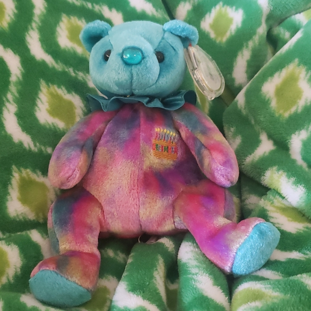 December Multi Color Beanie Baby